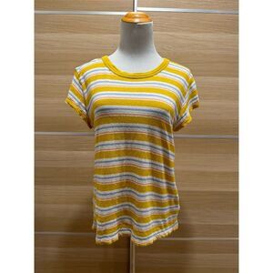 Madewell Women's Striped Crew Neck Tee Multicolor Size M Casual